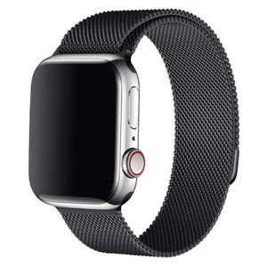 Milanese Loop Band For Apple Watch  (Black)